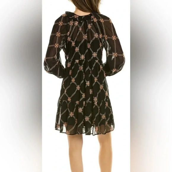 🆕 Johnny Was Jackie Mini Dress Black Small - Picture 2 of 15